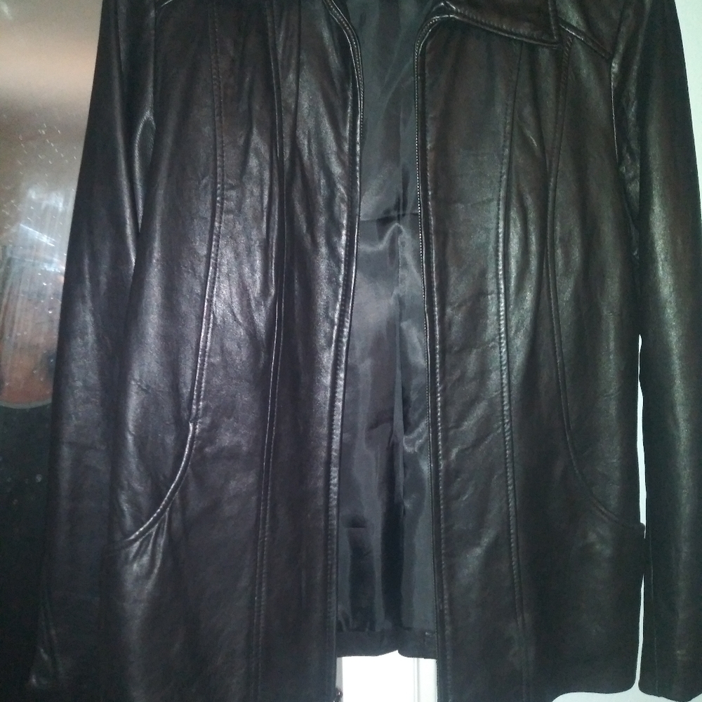 leather coat